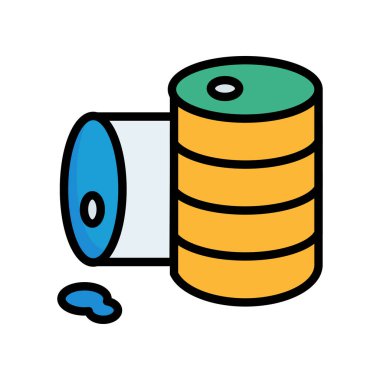 Beyaz arka plan üzerinde izole renkli çizgili kutu