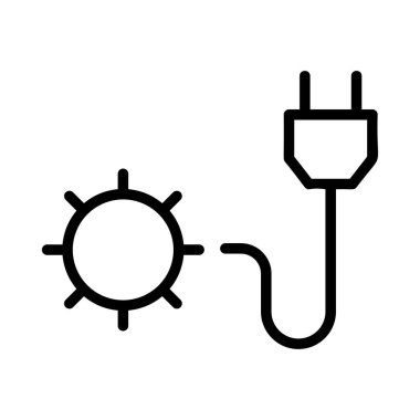 enerji ikonu vektör illüstrasyonu