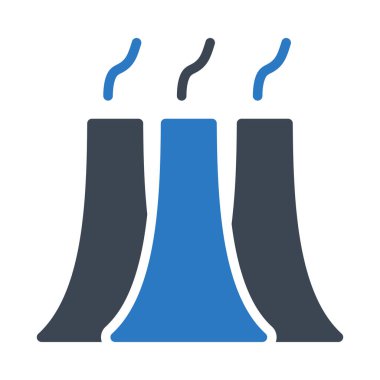 Fabrika simgesi, vektör illüstrasyonu 