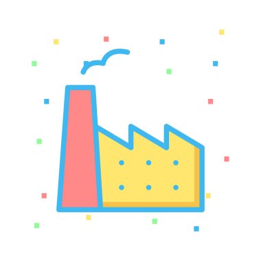 Parlak renkli noktalar ile beyaz arka plan üzerinde bitki 