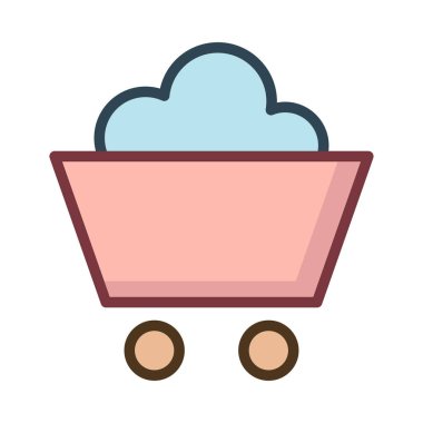 Beyaz arka plan üzerinde izole pembe taşıma