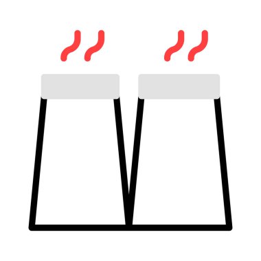 Bacalar beyaz arka plan üzerinde izole kırmızı, gri ve siyah renklerde