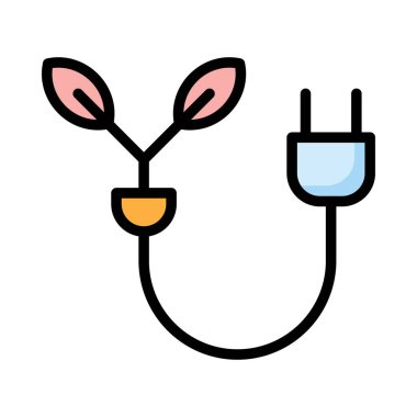 Beyaz arka plan üzerinde izole mavi fiş ile pembe yaprak