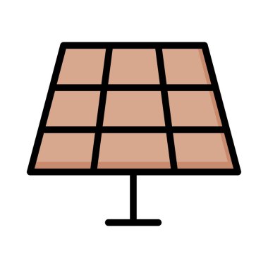 Beyaz arka plan üzerinde izole büyük kahverengi güneş pili