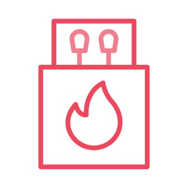 kırmızı benzin istasyonu ile ateş üzerinde izole beyaz arka plan