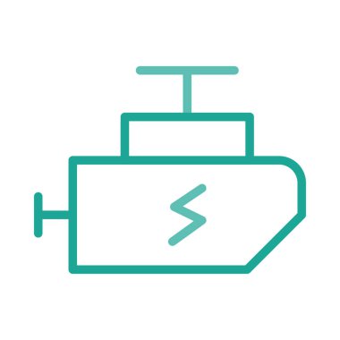 Beyaz arka plan üzerinde izole anahat yeşil dönüştürücü