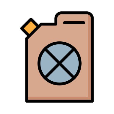 Beyaz arka plan üzerinde izole kahverengi teneke kutu