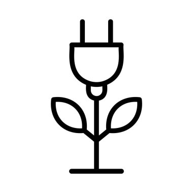 enerji ikonu vektör illüstrasyonu