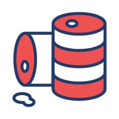 Beyaz arka plan üzerinde izole kırmızı çizgili kutu