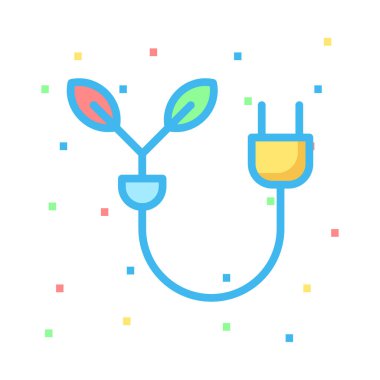 Yaprakları renkli noktalar beyaz zemin üzerine sarı fiş