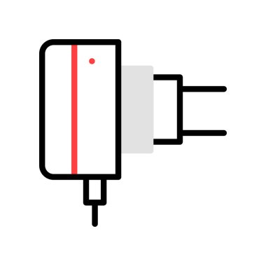 enerji kavramı satırı simgesi, vektör çizim