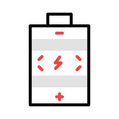 enerji kavramı satırı simgesi, vektör çizim