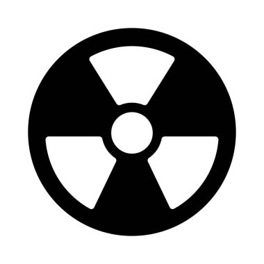 Glif radyoaktif imza izole üzerinde beyaz arka plan