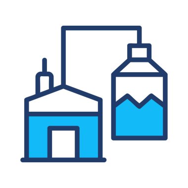 Beyaz arka plan üzerinde izole basit mavi Eko ev konsepti