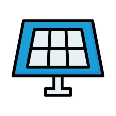 Beyaz arka plan üzerinde izole mavi ve gri güneş paneli