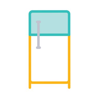 Çizgi stili kapı beyaz arka plan üzerinde izole