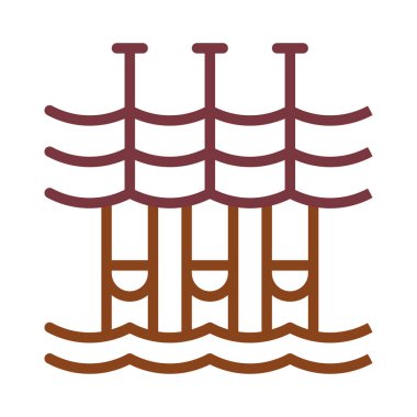 Beyaz arka plan üzerinde izole yüksek gerilim çit