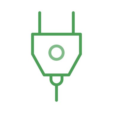 Beyaz arka plan üzerinde izole küçük yeşil fiş 