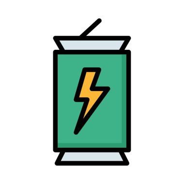 Beyaz arka plan üzerinde izole sarı flash ile yeşil pil