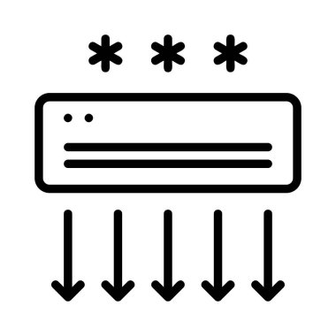 Beyaz arka plan üzerinde izole siyah anahat çalışma fan