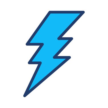 Beyaz arka plan üzerinde izole mavi flaş