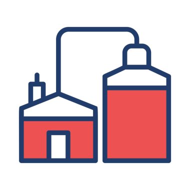 Beyaz arka plan üzerinde izole kırmızı Eko ev konsepti