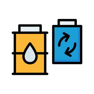 Beyaz arka plan üzerinde izole sarı ve mavi pilleri