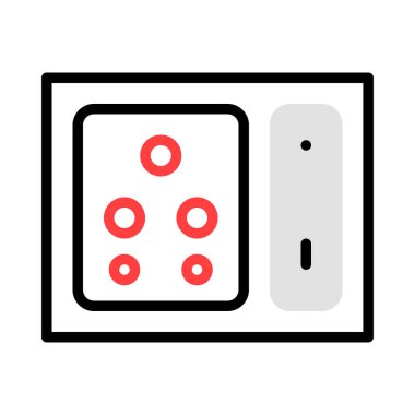 enerji kavramı satırı simgesi, vektör çizim