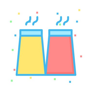 Bacalar renkli noktalar beyaz zemin üzerine sigara 