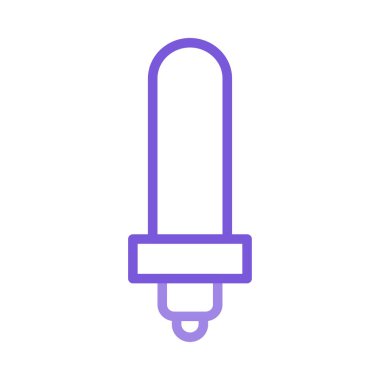 Anahat mor lamba beyaz arka plan üzerinde izole