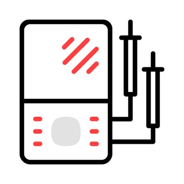 enerji kavramı satırı simgesi, vektör çizim