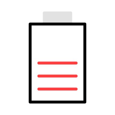 enerji kavramı satırı simgesi, vektör çizim