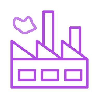 Beyaz arka plan üzerinde izole anahat menekşe fabrika