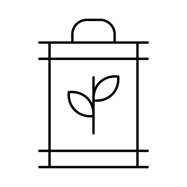 İnce çizgi batarya ile izole üzerinde beyaz arka plan bırakır