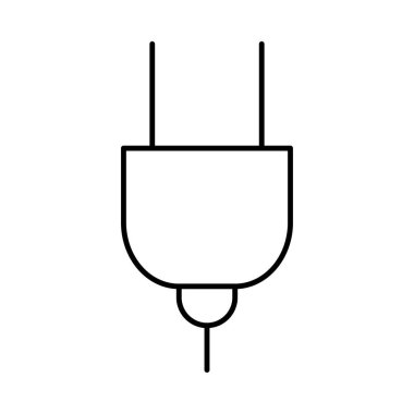 İnce çizgi fiş üzerinde izole beyaz arka plan