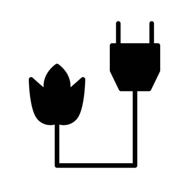  enerji basit vektör simgesi 