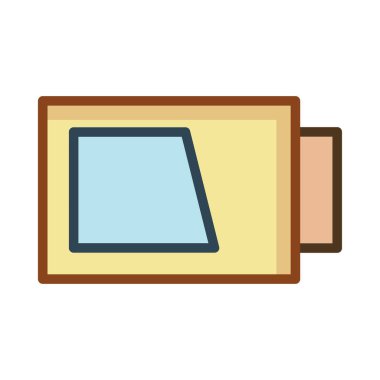 Beyaz arka plan üzerinde izole renkli flash