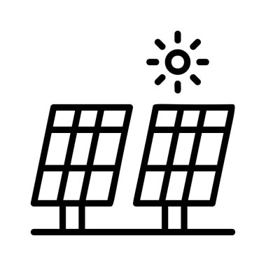 enerji ikonu vektör illüstrasyonu