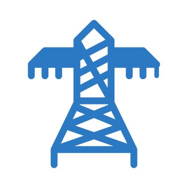 Beyaz arka plan üzerinde izole mavi güç istasyonu 