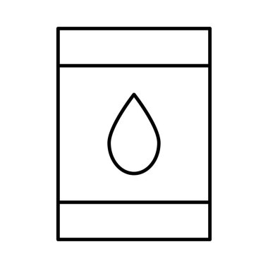 İnce çizgi yakıt ile izole üzerinde beyaz arka plan damla