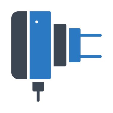 Beyaz arka plan üzerinde izole adaptörü  