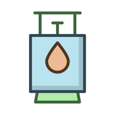 Beyaz arka plan üzerinde izole benzin pompası