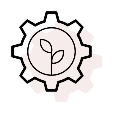 Dişli bej gölge beyaz zemin üzerine izole yaprakları ile