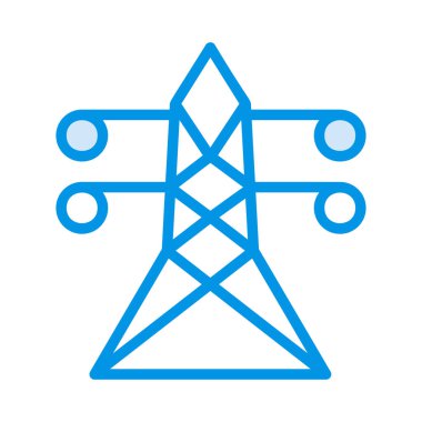 Büyük güç hat simgesi, vektör çizim