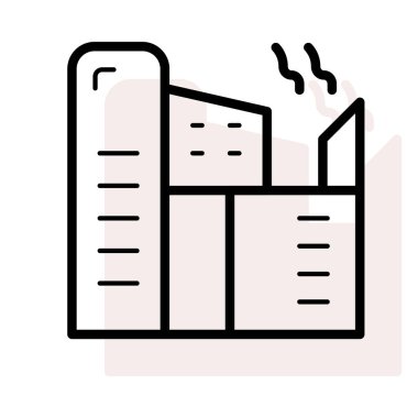 Bej gölge beyaz zemin üzerine izole çalışma fabrika 