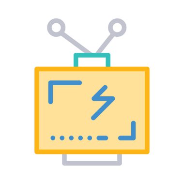 Çizgi stili değiştirmek beyaz arka plan üzerinde izole anten ile