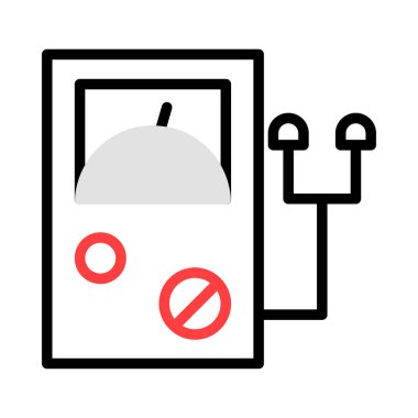 enerji kavramı satırı simgesi, vektör çizim