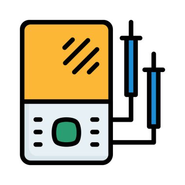 Beyaz arka plan üzerinde izole kablosu ile renkli dönüştürücü
