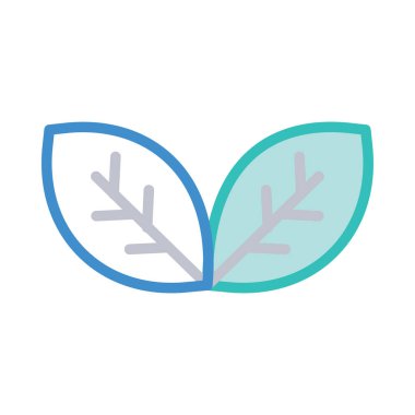 Beyaz arka plan üzerinde izole basit yaprakları