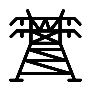 Büyük güç hat simgesi, vektör çizim